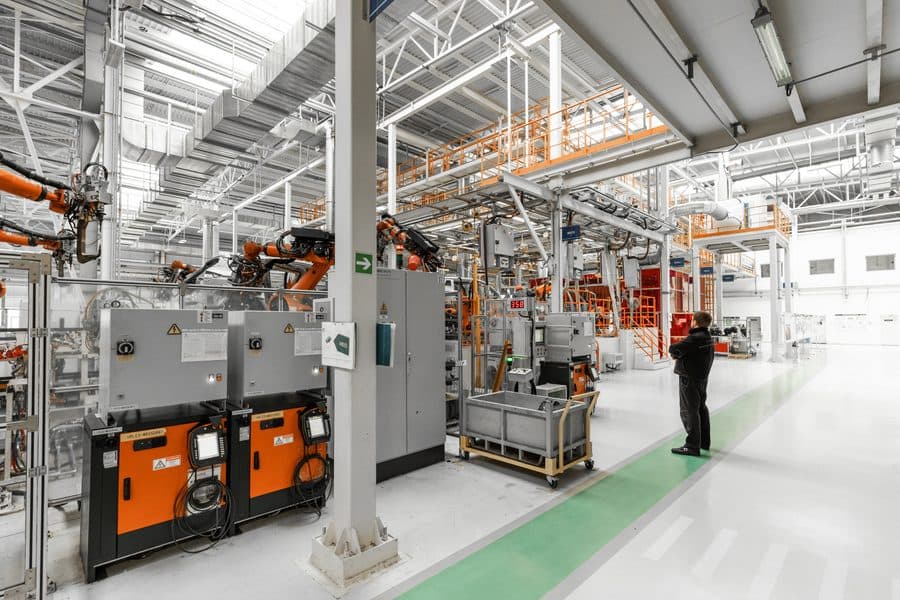 A modern automated production line